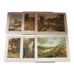 Vintage Clover Leaf Dinner Placemats, Made in United Kingdom- Set of 6