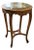 French Louis XV-Inspired Side Table – Carved Wood Frame With Marble Top & Ornate Details For Sale