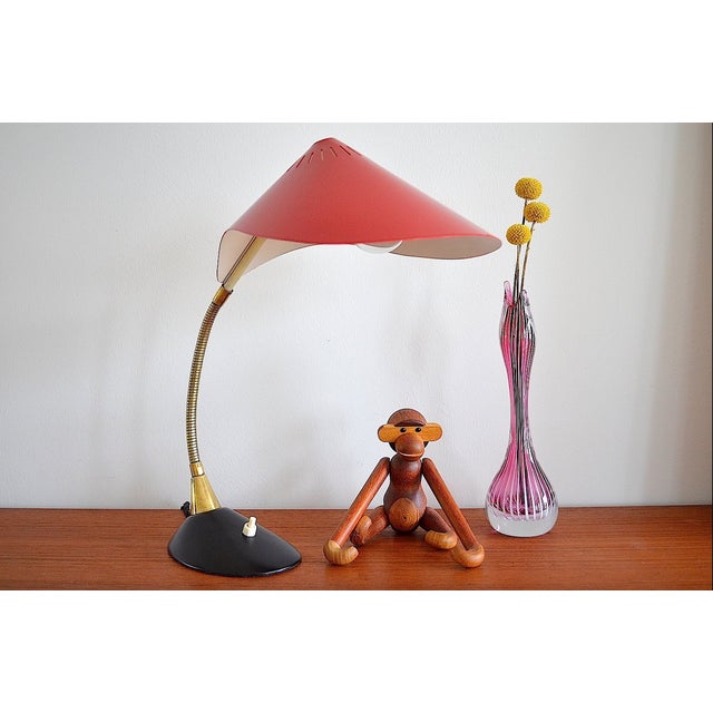 1950s Mid-Century Modern Cobra Desk Lamp from Cosack Leuchten, 1950s For Sale - Image 5 of 9