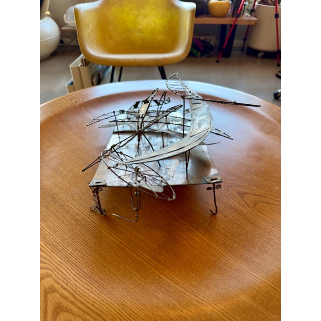 1960s Juan Luis Buñuel Kinetic Metal Sculpture Signed Brutalist Wire Assemblage Surrealist Art For Sale - Image 13 of 18