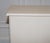 Minimalist Painted White Cupboard with Brass Knobs For Sale - Image 4 of 14