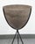 Dark brown 1960s fiberglass bullet planter. Great stylish piece for your home or garden outdoors. These round bullet...