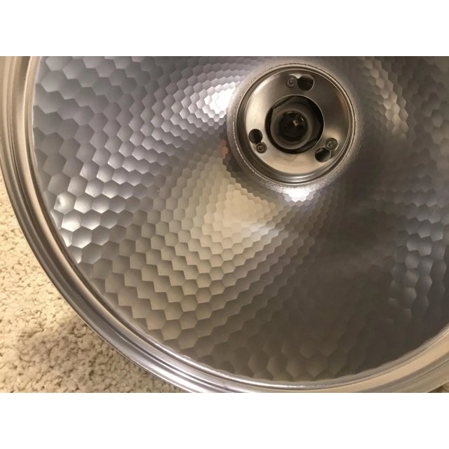 Metal Large Industrial Factory Lamp by Charles Keller for Zumtobel, 1980s For Sale - Image 7 of 8