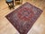 Antique Persian Heriz Serapi Rug, Hand-Knotted Wool, Geometric Pattern, Brick-Red & Blue, 5x7 For Sale - Image 4 of 18