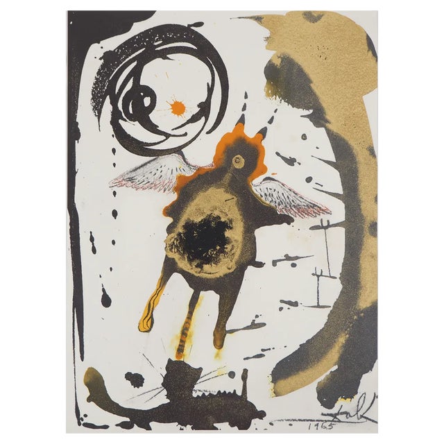 Salvador Dali, Biblia Sacra, The Creation of the Birds, Lithograph For Sale