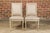 Pair of French Louis XVI Style 1920s Painted Side Chairs with Fluted Legs For Sale - Image 10 of 12