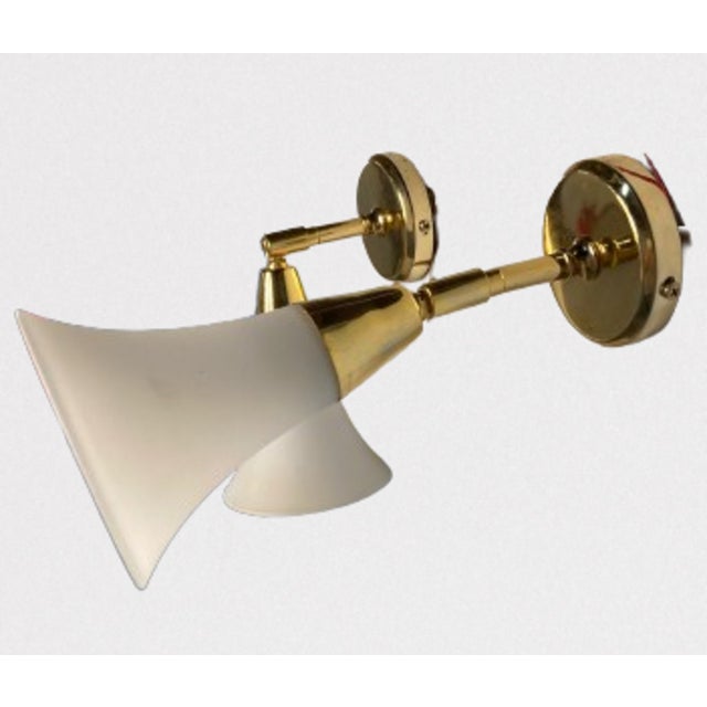Metal Minimalist Tulip Wall Sconces, 1990s, Set of 2 For Sale - Image 7 of 14