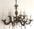 Mid-Century Modern Vintage French Brass and Lead Crystal Chandelier, 1950s For Sale - Image 3 of 14