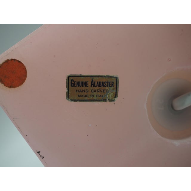 Vintage Italian Alabaster Table Lamp, Italy, 1970s For Sale - Image 13 of 18