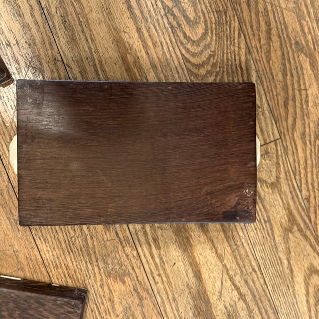Set of Six Rosewood and Bone Trays For Sale - Image 10 of 12