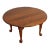 Vintage Stickley Queen Anne Style Round Cherry Coffee Table For Sale