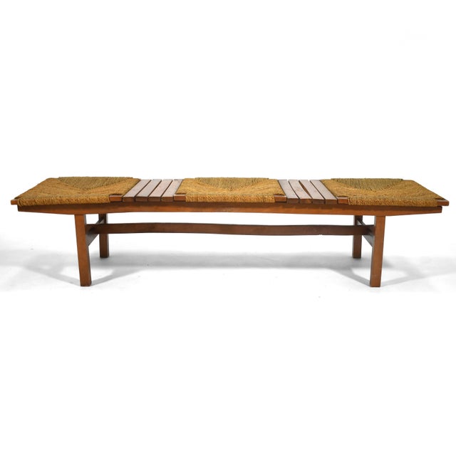 Wood Japanese Bench For Sale - Image 7 of 10