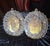 Metal C1820 British Georgian Brass Repousse Mirrored Candle Wall Sconces a - Pair For Sale - Image 7 of 8