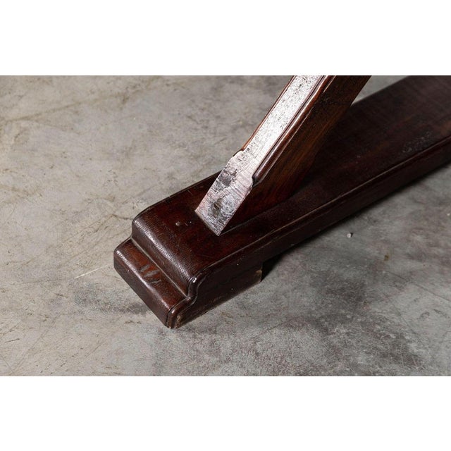 English Oak X-Framed Farmhouse Refectory Table, 1970s For Sale - Image 14 of 18