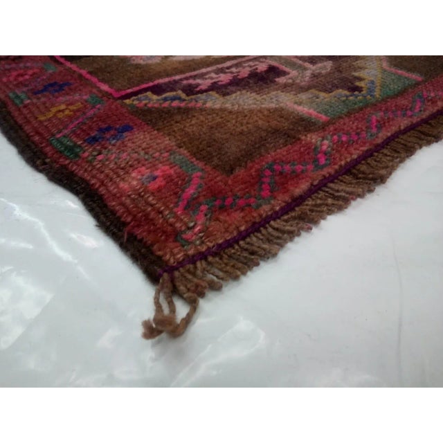 1970s Vintage Anatolian Oushak Rug - 1′8″ × 2′10″ For Sale - Image 4 of 5