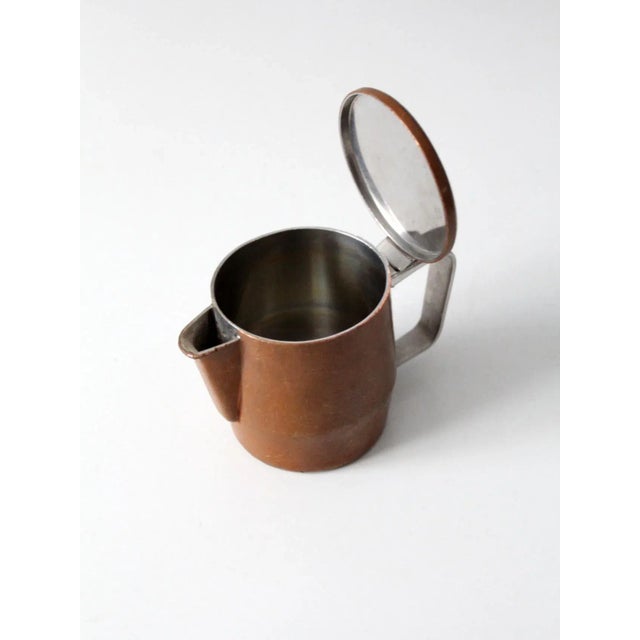 Mid-Century Sambonet Copper Creamer For Sale - Image 9 of 13