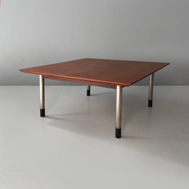 Mid-Century Modern Italian Coffee Table in Wood and Metal, 1960s For Sale - Image 14 of 14