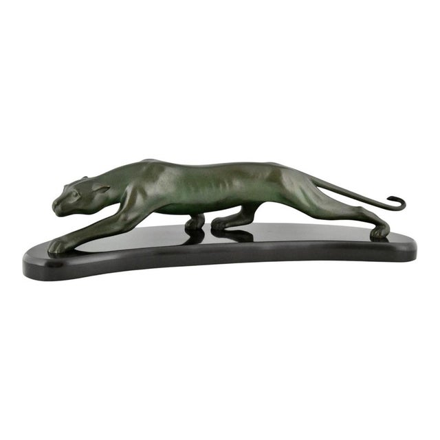 This magnificent Art Deco bronze panther by Georges Lavroff (1895–1991) is one of the most striking examples of French...
