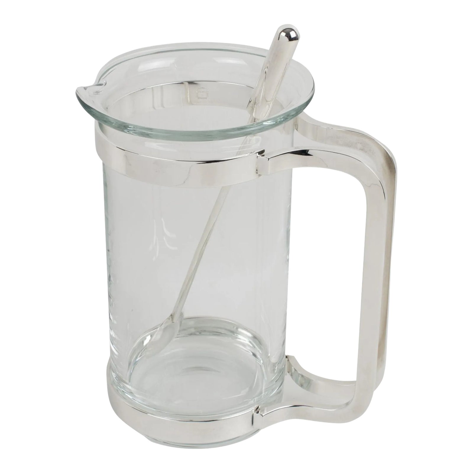 Gorham Silver Plate and Glass Barware Cocktail Martini Pitcher Mixer