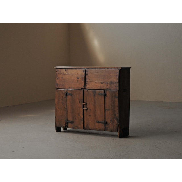 Primitive Mountain Cabinet in Wood, Spain, Early 20th Century For Sale - Image 12 of 18