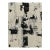 Rug & Kilim’s Abstract Rug in Ivory With Black and Ice Blue Patterns For Sale