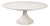 Transitional Round Dining Table, Medium - White Oak With Faceted Pedestal Base For Sale