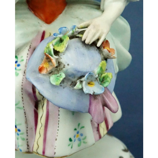 19th Century Porcelain Sculpture of a Lady by Ernest Bohne & Söhne, Germany For Sale - Image 18 of 18
