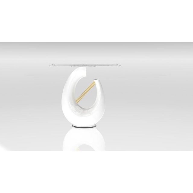 Ebe Arctic White Console Table from Eje-Design For Sale - Image 10 of 10