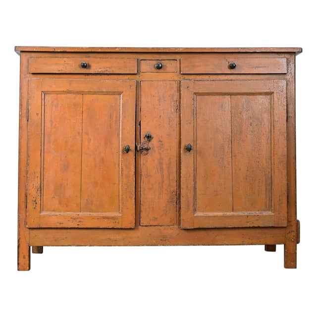 English 19th Century Rustic Painted Buffet For Sale