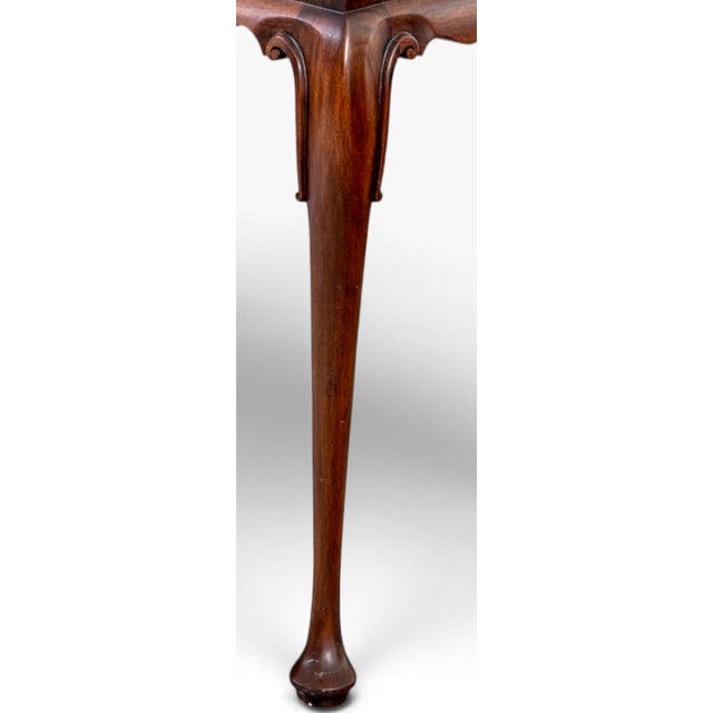 Vintage Henkel Harris Queen Anne Mahogany Tea Table With Candle Slides For Sale - Image 9 of 11