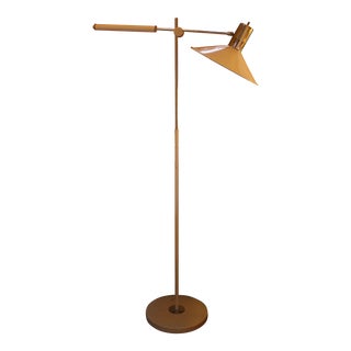 Mid Century Italian Swing Arm Floor Lamp For Sale