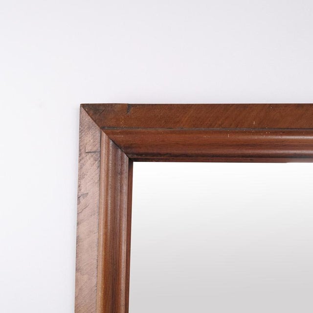 Mirror with Walnut Frame, 1890s For Sale - Image 3 of 7