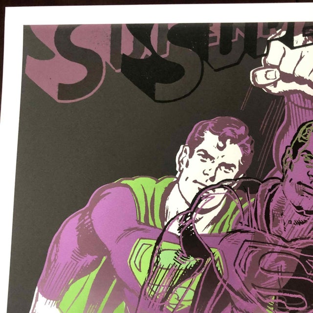 Printmaking Materials 1990s After Andy Warhol "Superman" Lithograph For Sale - Image 7 of 11
