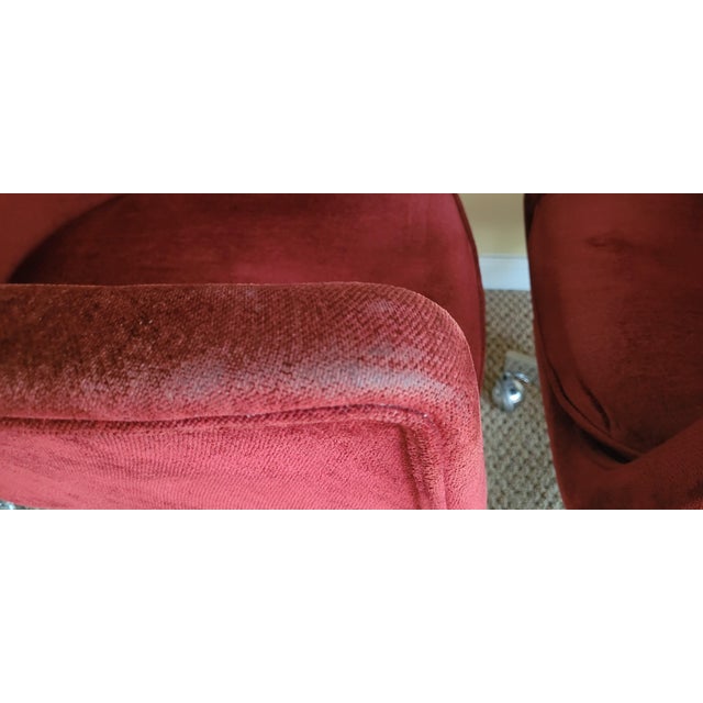 Metal Pair of 1960s MCM Swivel Tulip Chairs For Sale - Image 7 of 12