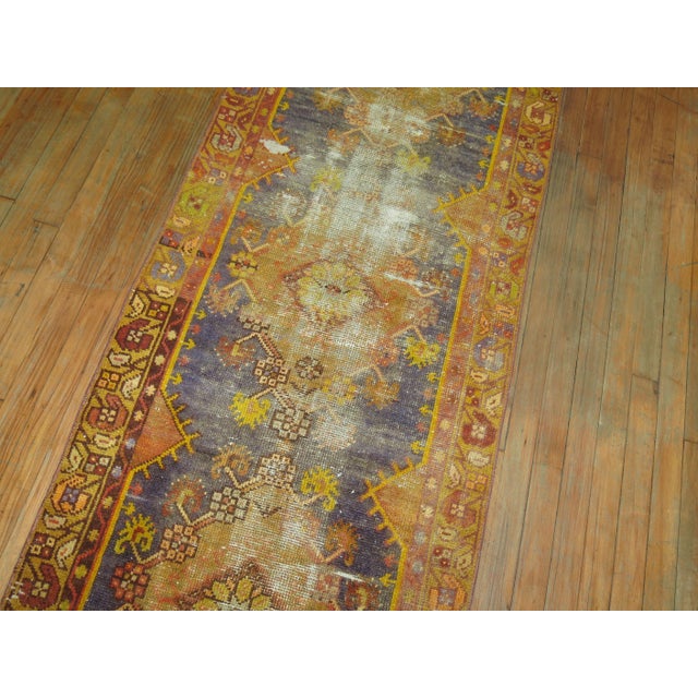 Distressed Turkish runner from the early 20th century 2'7' x 8'10''