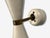 Alabaster 1960s Italian Modern, White Lacquered Metal, Brass, Wall Sconces, Italy - a Pair For Sale - Image 8 of 8