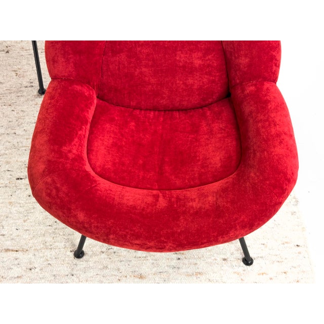Red Lounge Chairs by Fritz Neth for Correcta, 1950s, Set of 2 For Sale - Image 16 of 18