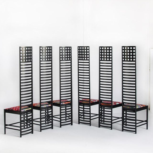 Modern 292 Chairs by Charles Rennie Mackintosh for Cassina, Italy, 1990s, Set of 4 For Sale - Image 3 of 18