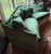 Baker Furniture Crushed Emerald Velvet Corner Conversation Sofa For Sale In Chicago - Image 6 of 12