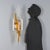 Brutalist-style wall sconce designed by Albano Poli in the 1970s for Poliarte. The lamp is composed of crafted glass with...