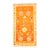 Vintage Zabihi Collection Bright Orange Turkish Anatolian Rug - 2'7" x 4'6" For Sale