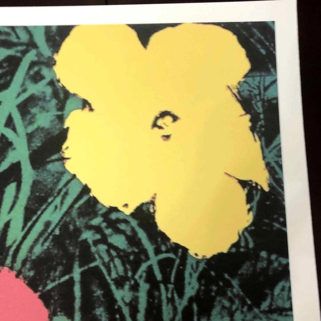 American 1990s After Andy Warhol "Poppy Flowers" Lithograph For Sale - Image 3 of 11