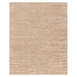 Modern Marble Floral Silk Rug by Doris Leslie Blau For Sale