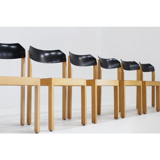 Vintage Stackable Dining Chairs, 1970s, Set of 6 For Sale - Image 10 of 11