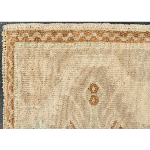 Early 21st Century Turkish Mini Rug Oriental Hand Knotted Vintage Rug 1'10" x 2'10" #21045 For Sale - Image 5 of 8