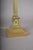 Gold Louis XVI Neoclassical Gilded Brass Fluted Column Table Lamp with Laurel Wreath Relief, Europe, 1930s For Sale - Image 8 of 13