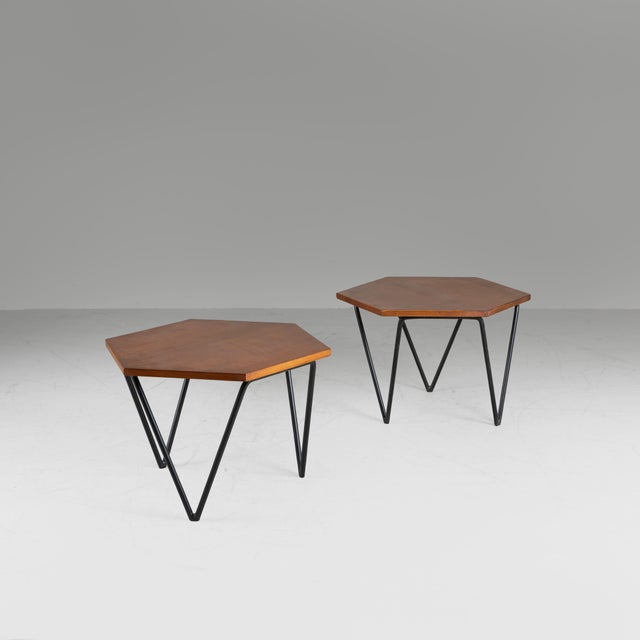 Vintage Teak Coffee Tables by Gio Ponti for Isa Bergamo, 1950s, Set of 2 For Sale - Image 12 of 12