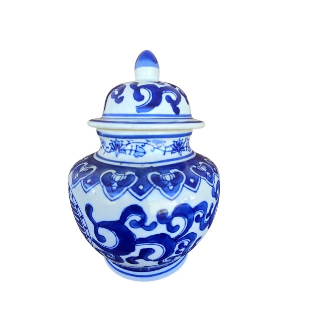 Blue Ginger Jars (Set of 6) For Sale - Image 8 of 8
