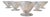 Vintage Art Deco Crystal Champagne Coupes with Rex Pattern from Baccarat, 1920s, Set of 6 For Sale