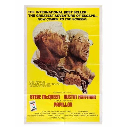 Vintage Poster. U.S. One-Sheet (27 × 41 in.), Columbia Pictures. Directed by Franklin J. Schaffner, starring Steve McQueen...